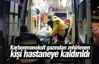 Karbonmonoksit gazından zehirlenen kişi hastaneye...