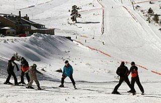 Kartalkaya yarıyıl tatilinin son günlerinde de...