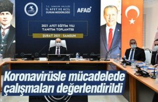 Koronavirüsle mücadelede çalışmaları değerlendirildi