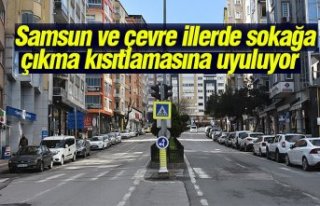 Samsun ve çevre illerde sokağa çıkma kısıtlamasına...