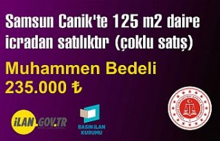 Samsun Canik'te 125 m2 daire icradan satılıktır...
