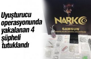 Uyuşturucu operasyonunda yakalanan 4 şüpheli tutuklandı
