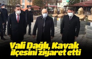 Vali Dağlı, Kavak ilçesini ziyaret etti