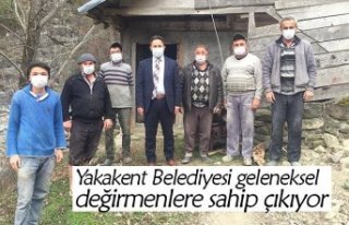 Yakakent Belediyesi geleneksel değirmenlere sahip...