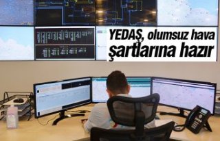 YEDAŞ, olumsuz hava şartlarına hazır