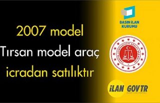 2007 model Tırsan model araç icradan satılıktır