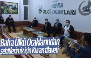Bafra Ülkü Ocaklarından şehitlerimiz için Kuran...