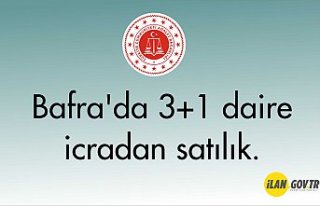 Bafra'da 3+1 Daire Satılık
