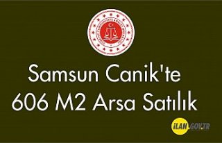 Canik'te 606 m2 arsa satılık