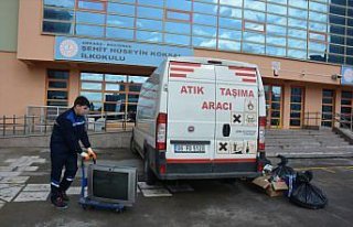 Keçiören’deki okullar elektronik atık toplamak...