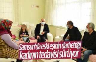 Samsun'da eski eşinin darbettiği kadının...