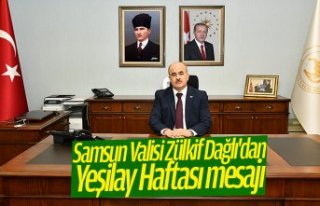 Samsun Valisi Zülkif Dağlı'dan Yeşilay Haftası...