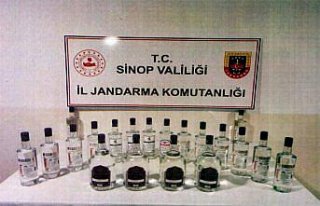 Sinop'ta 24 litre etil alkol ele geçirildi