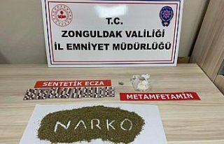Zonguldak'ta uyuşturucu operasyonunda 4 şüpheli...