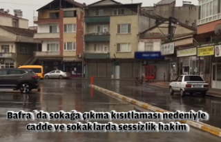 Bafra’da sokağa çıkma kısıtlaması nedeniyle...