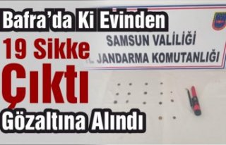 Evinden 19 sikke çıktı, gözaltına alındı
