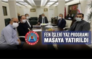 Fen İşleri Yaz Programı Masaya Yatırıldı