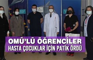 OMÜ’lü Öğrenciler Hasta Çocuklar için Patik...