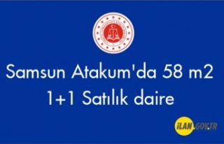 Samsun Atakum'da 58 m2 1+1 Satılık daire
