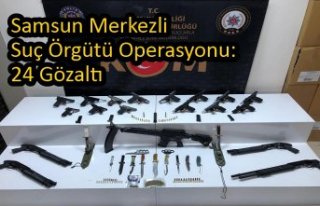 Samsun merkezli suç örgütü operasyonu: 24 gözaltı