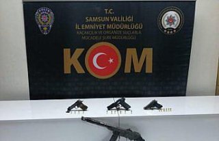 Samsun'da silah kaçakçılığı operasyonunda bir...