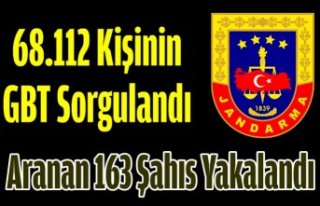 68.112 Kişinin GBT Sorgulandı, Aranan 163 Şahıs...