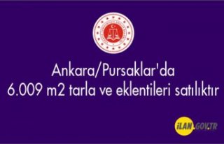 Ankara/Pursaklar'da 6.009 m² tarla ve eklentileri...