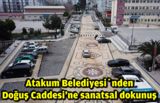Atakum Belediyesi’nden Doğuş Caddesi’ne sanatsal...