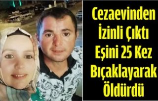 Cezaevinden İzinli Çıktı, Eşini 25 Kez Bıçaklayarak...