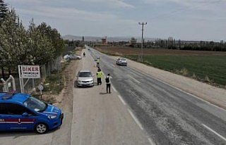 Çorum'da jandarmadan drone destekli 