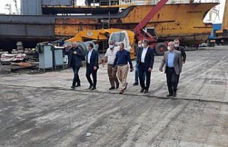 Ereğli Kaymakamı Çorumluoğlu'ndan tersaneler bölgesinde...