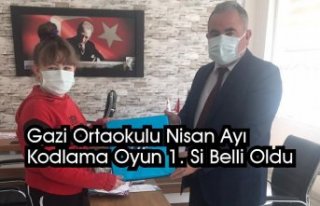 Gazi Ortaokulu Nisan ayı kodlama oyun 1. si belli...