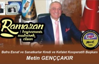 Metin GENÇÇAKIR' DAN RAMAZAN BAYRAMI KUTLAMASI