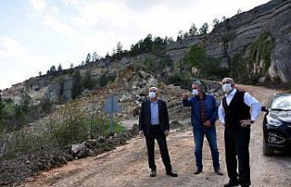 Safranbolu'da yol çalışmaları