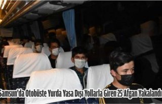 Samsun'da otobüste yurda yasa dışı yollarla...