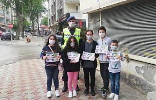 Samsun'da Karayolu Trafik Haftası dolayısıyla...