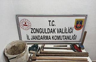 Zonguldak'ta izinsiz kazı yapan 4 kişi yakalandı