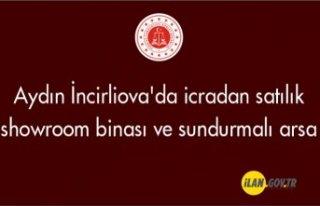 Aydın İncirliova'da icradan satılık showroom...