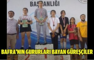BAFRA'NIN GURURU BAYAN GÜREŞÇİLER