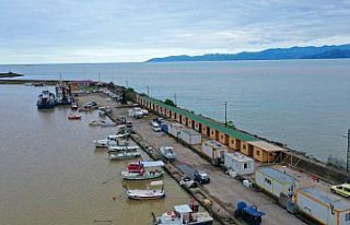 Ordu'da Fatsa Balıkçı Barınağı modern görünüme...