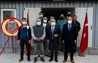 Ordu'da şehit aileleri ve gaziler yeni dernek binasında...