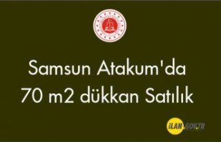Samsun Atakum'da 70 m2 Dükkan Satılık