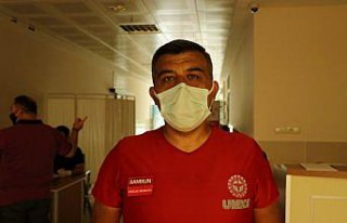 Samsun Adliyesi'nde sırası gelenlere Kovid-19 aşısı...