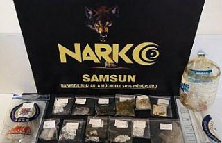 Samsun'da düzenlenen “torbacı“ operasyonunda...