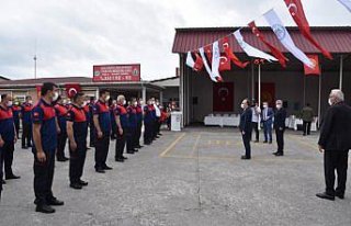 Zonguldak'ta itfaiye erlerine başarı belgesi verildi