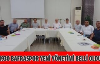 1930 BAFRASPOR YENİ YÖNETİMİ BELLİ OLDU