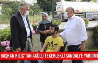 BAŞKAN KILIÇ'TAN AKÜLÜ TEKERLEKLİ SANDALYE...