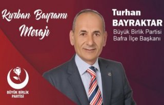 Bayraktar’dan Kurban Bayramı Mesajı