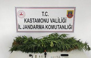 Kastamonu'da jandarmanın yol kontrolünde uyuşturucunun...