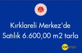 Kırklareli Merkez'de 6.600,00 m2 Satılık